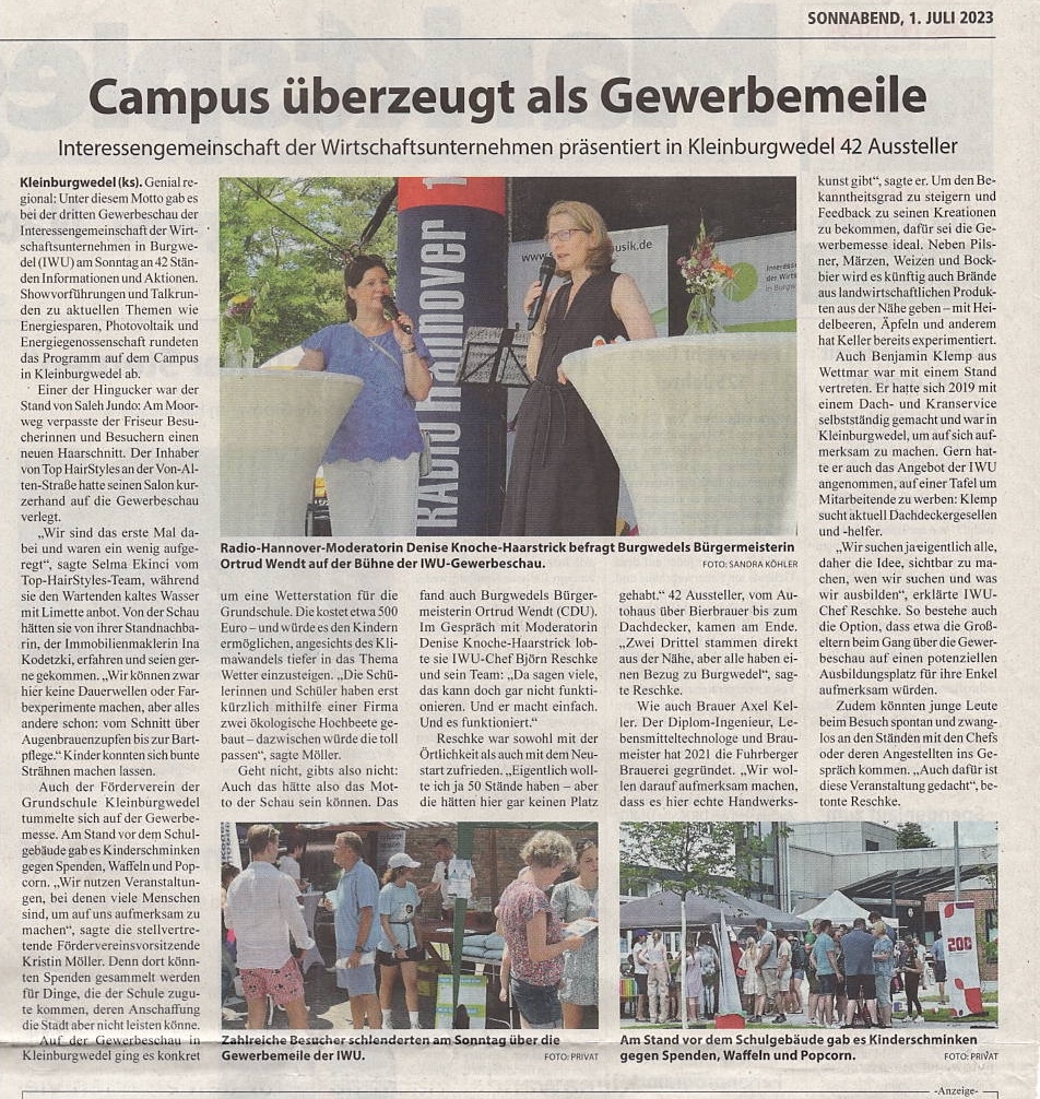 Marktspiegel Burgwedel: Samstag, 01. Juli 2023